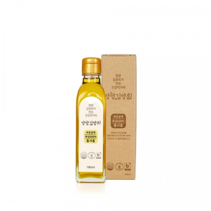 양양김양희들기름,양양김양희 저온압착들기름 180ml