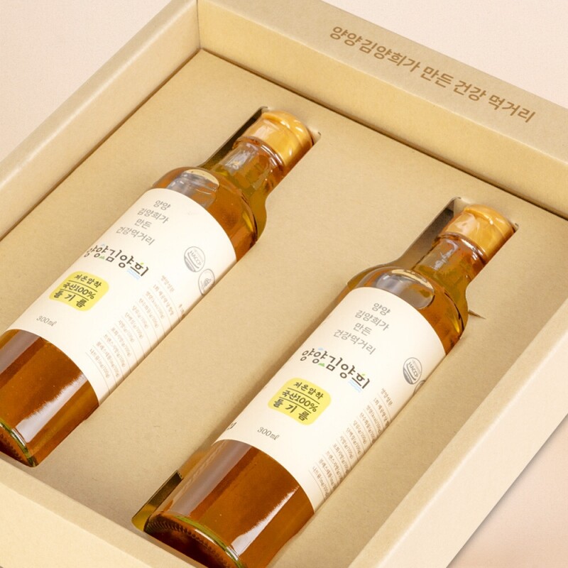 양양김양희들기름,양양김양희 저온압착들기름 300ml * 2병