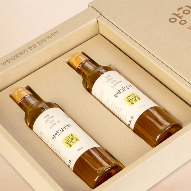 양양김양희들기름,양양김양희 저온압착들기름 300ml * 2병